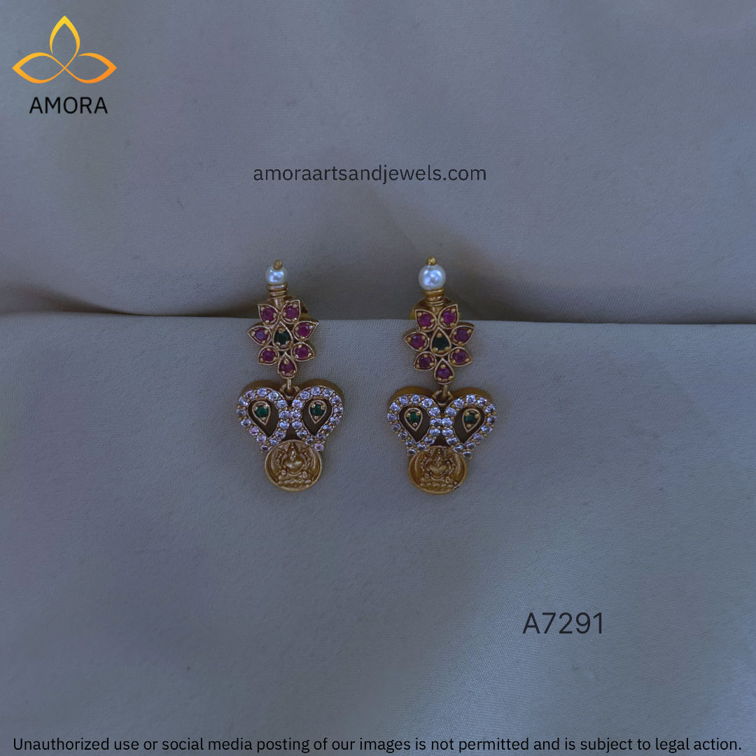 Antique Polish earrings- 4 cm Length- A7291