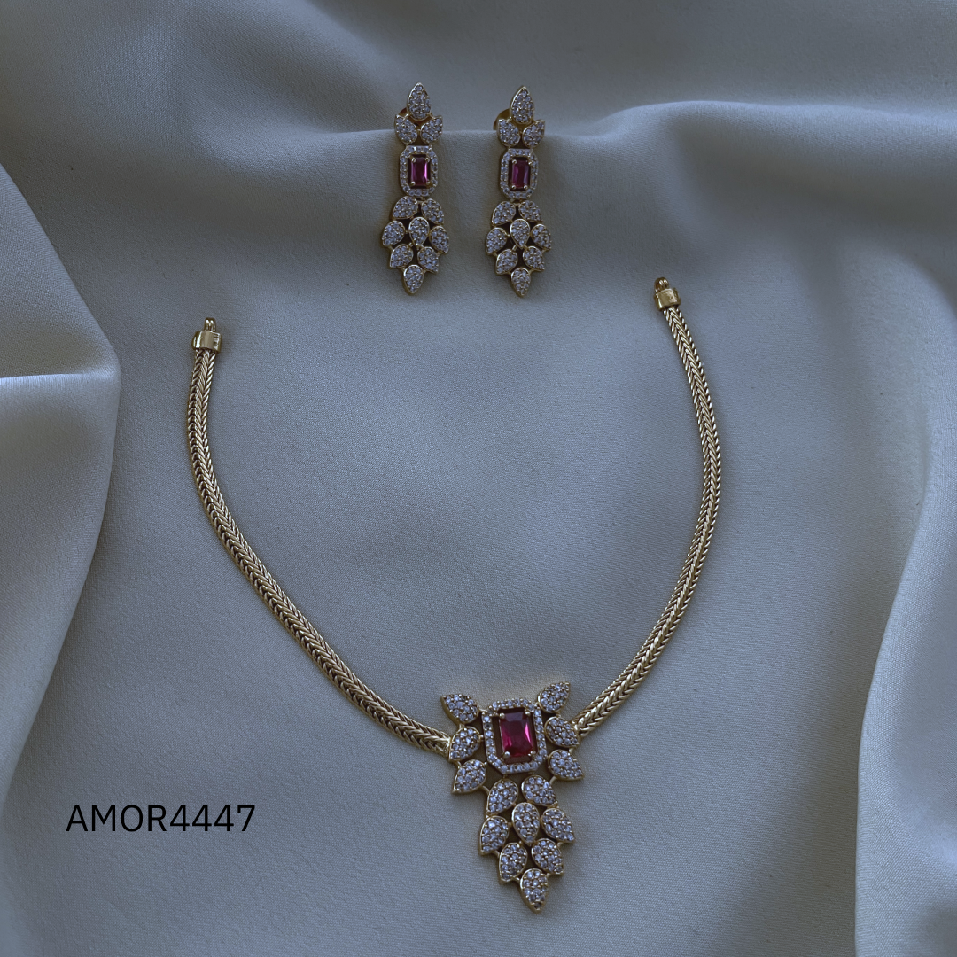 Antique Polished Short Necklace - AMOR4447