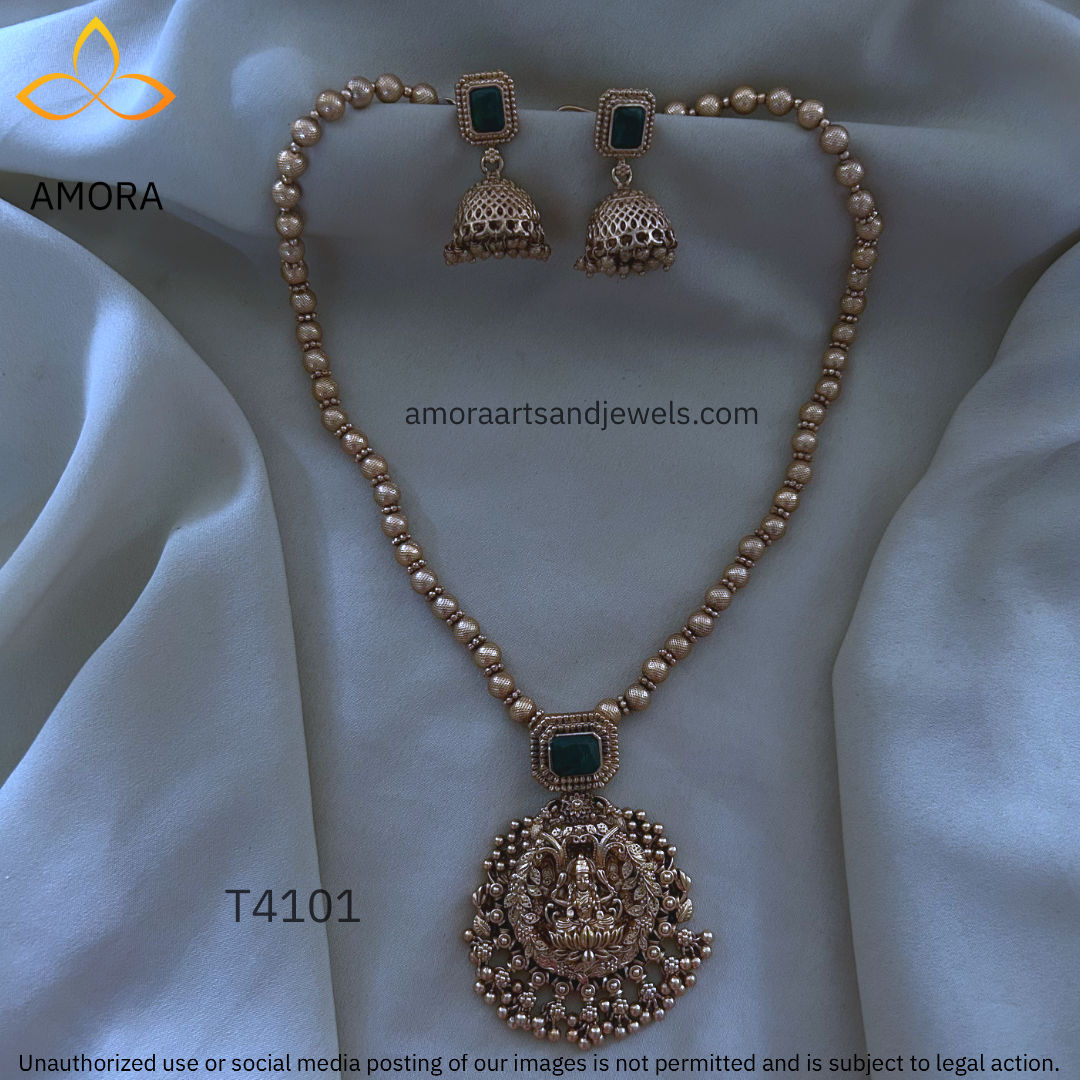 Antique Polished Short Necklace - T4101