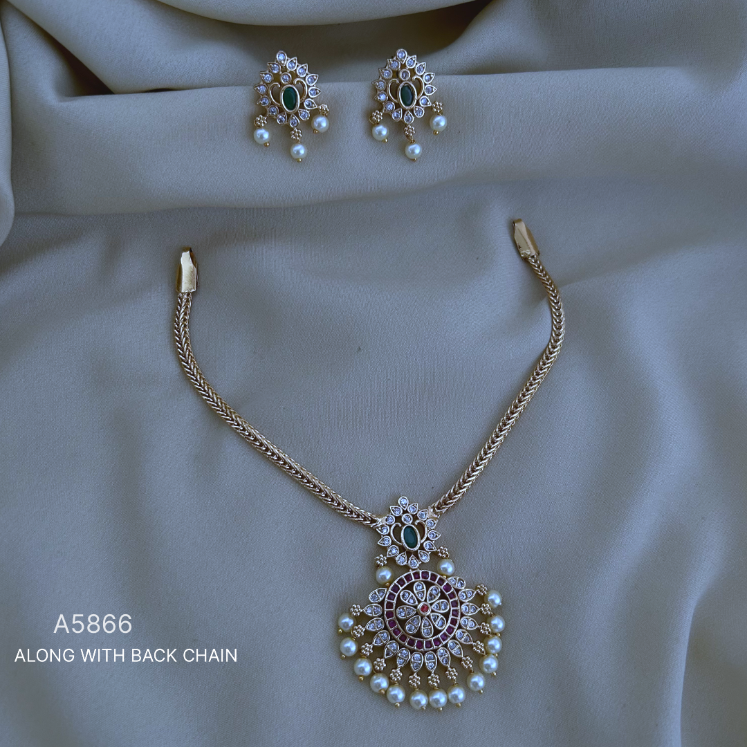 Antique Polished Short Necklace - A5866