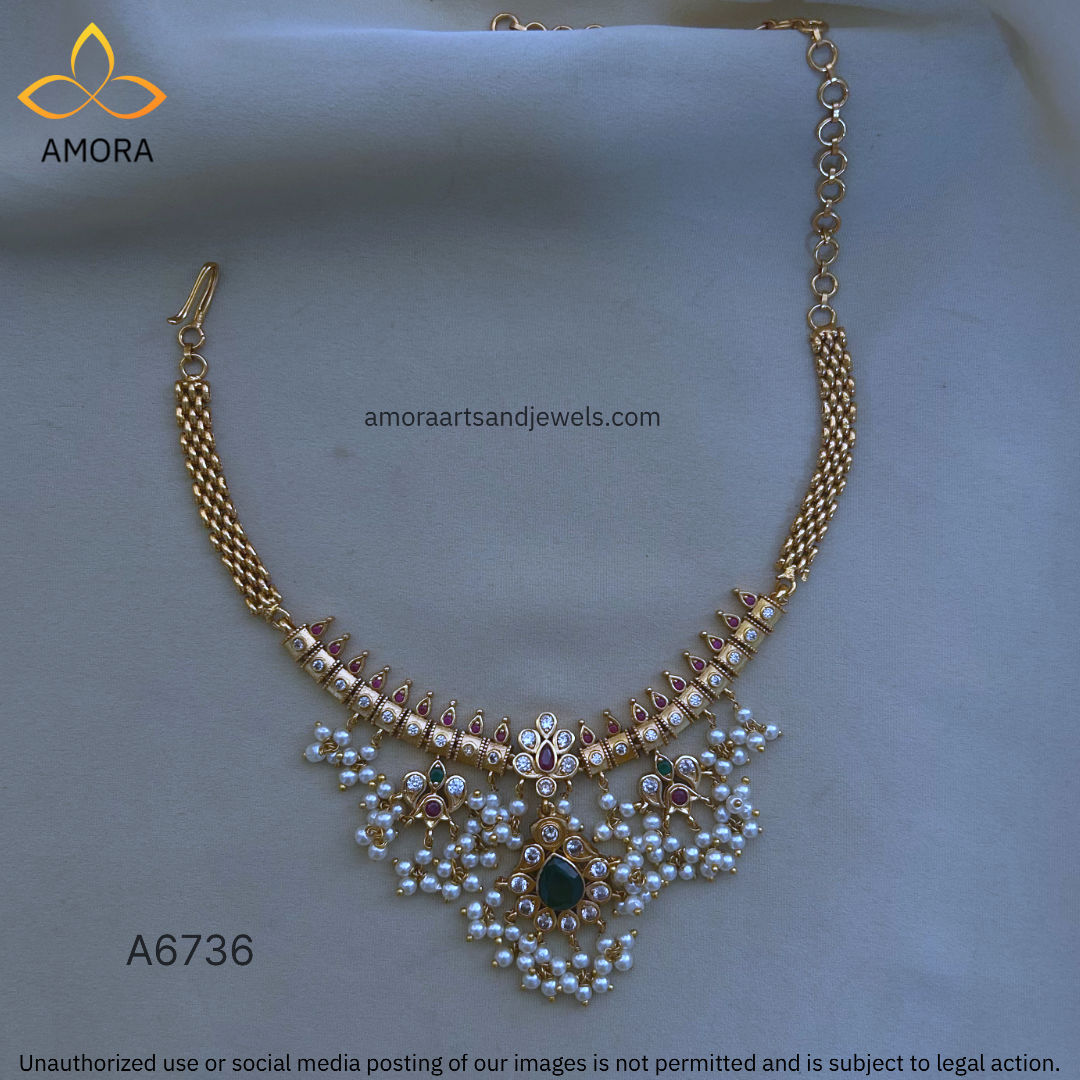 Antique High Neck Chocker - A6736