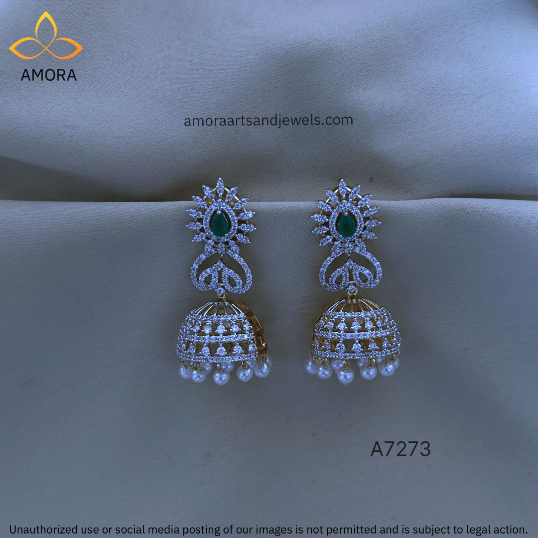 GJ Polished Jhumka - 5.5 cm Length - A7273