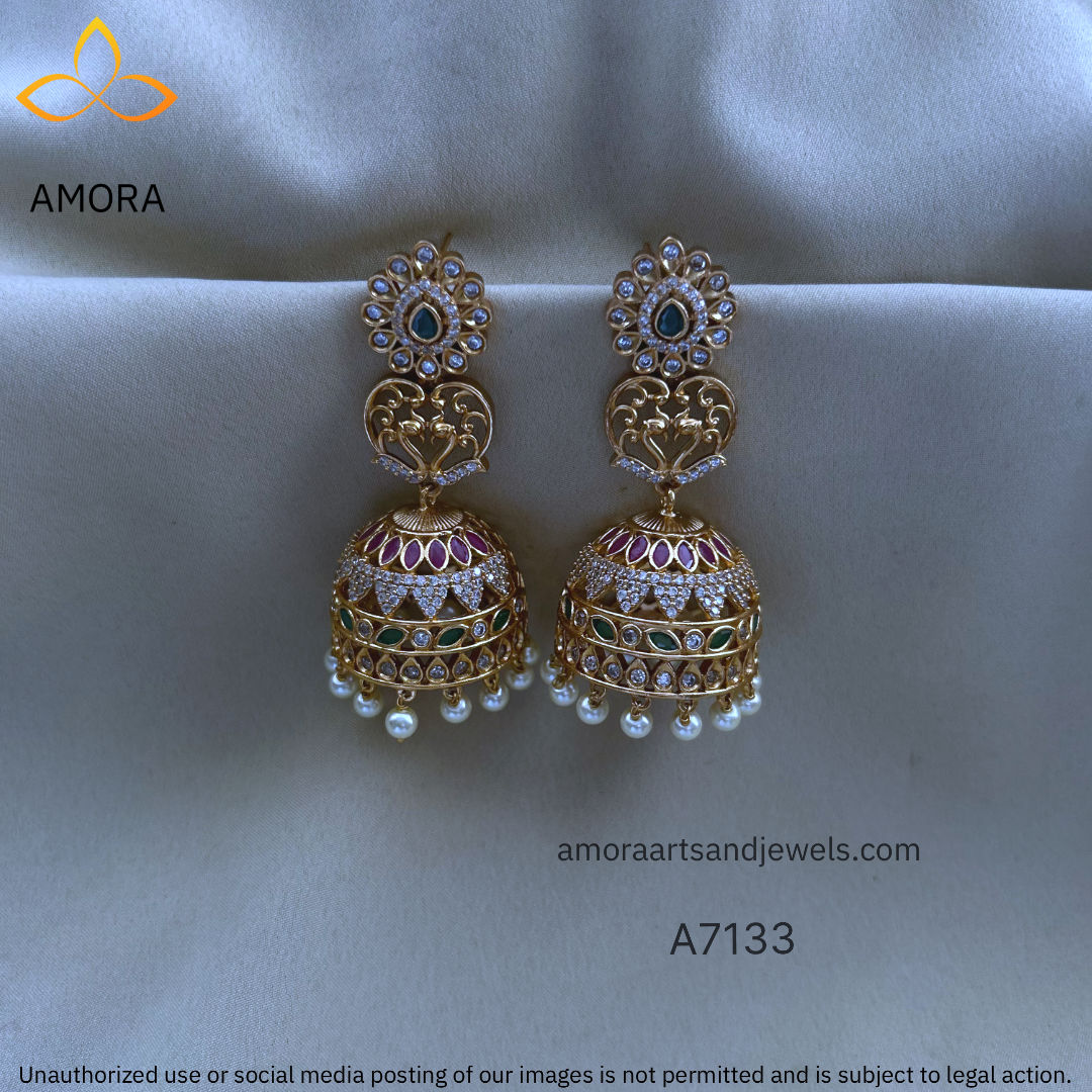 Antique Jhumka - 6.5 cm Length - A7133