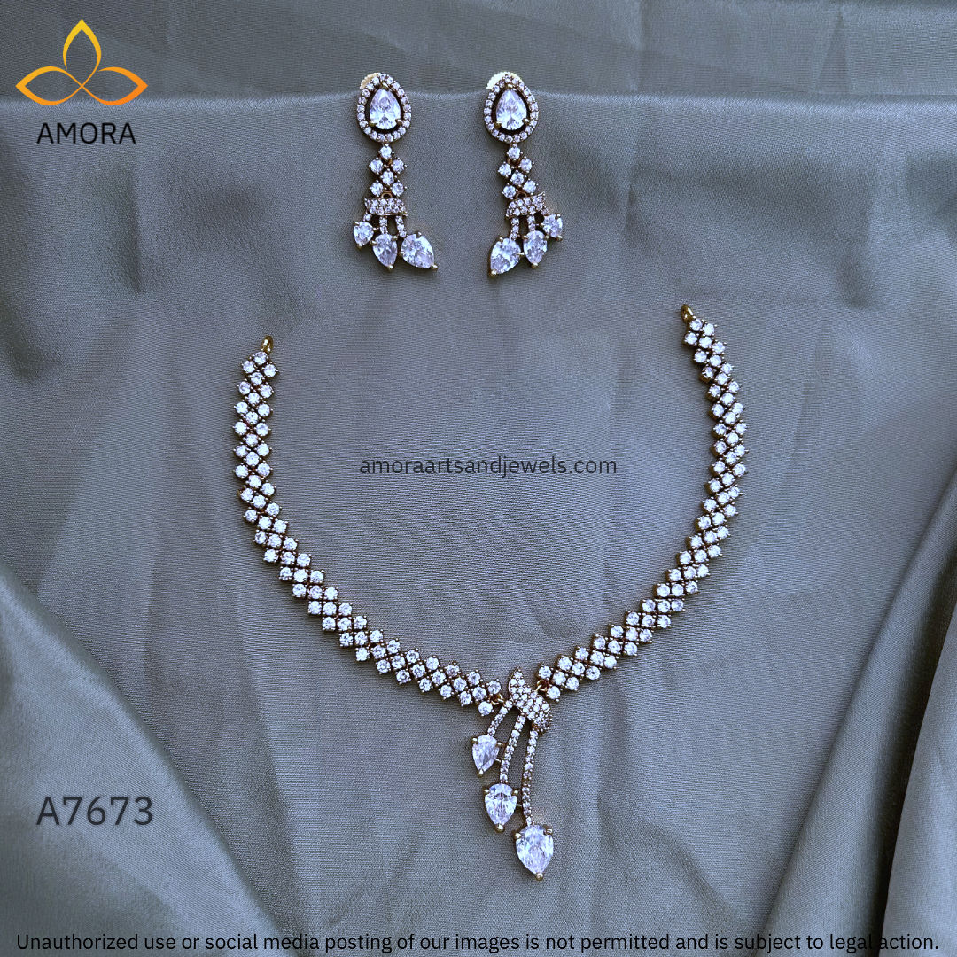 Antique Polished Short Necklace - A7673