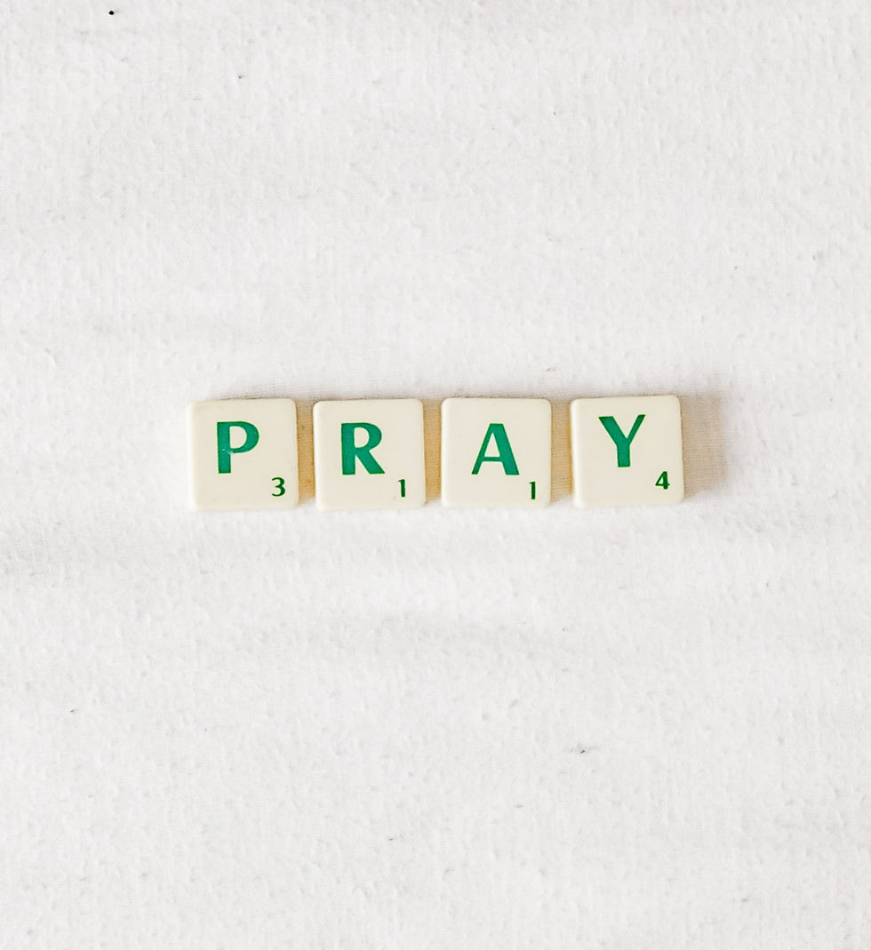 letters that spell PRAY