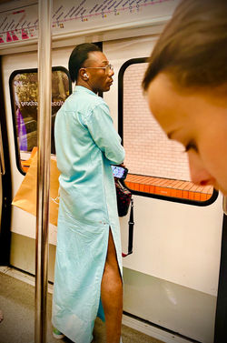 Stylish on the Metro! Werk it!!