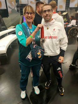Volunteer with Paralympic Medalist, CONGRATULATIONS!!