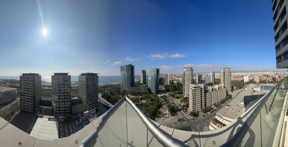 Rooftop View from Hilton Diagonal Mar Executive Lounge