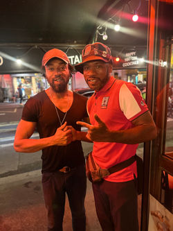 Bartender & Marlon at Hip Hop bar Shywawa Hip Hop bar Shywawa in the Latin Quarter at 7 Rue du Petit