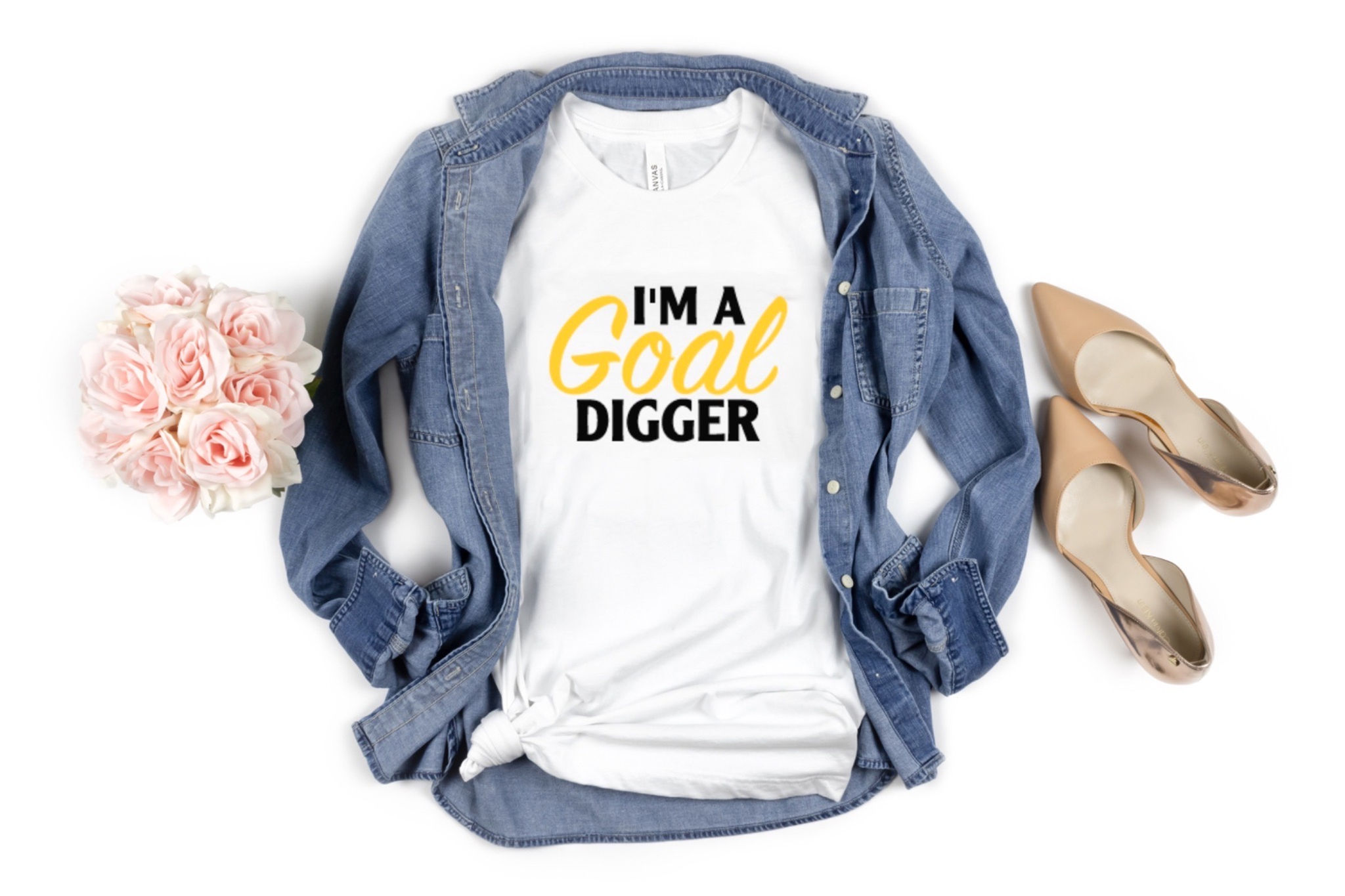 I'm A Goal Digger Teeshirt