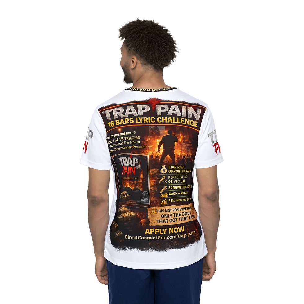 Thumbnail: Trap Pain Sports Jersey — "Trap Pain" Graphic Men's Athletic Tee