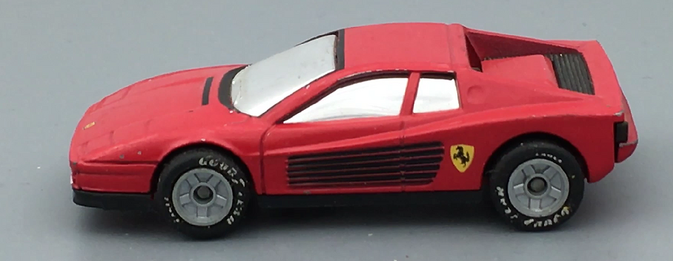 Miniature : Ferrari Testarossa Matchbox World Class 1986, échelle 1/59