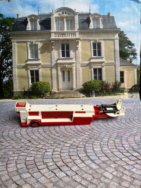 Miniature : Remorque Pompiers District NO.2 Majorette, cod N°612, échelle 1/87