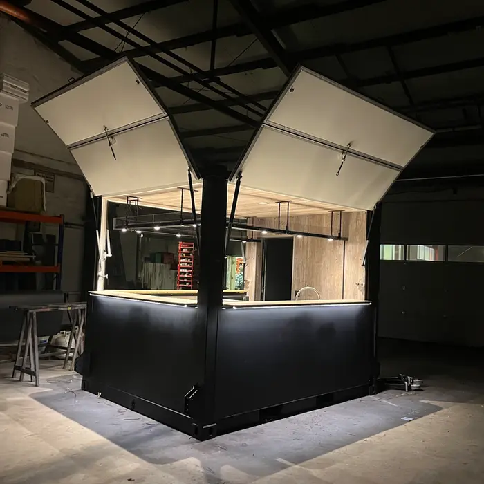 10 ft Bar‑Container Außenansicht