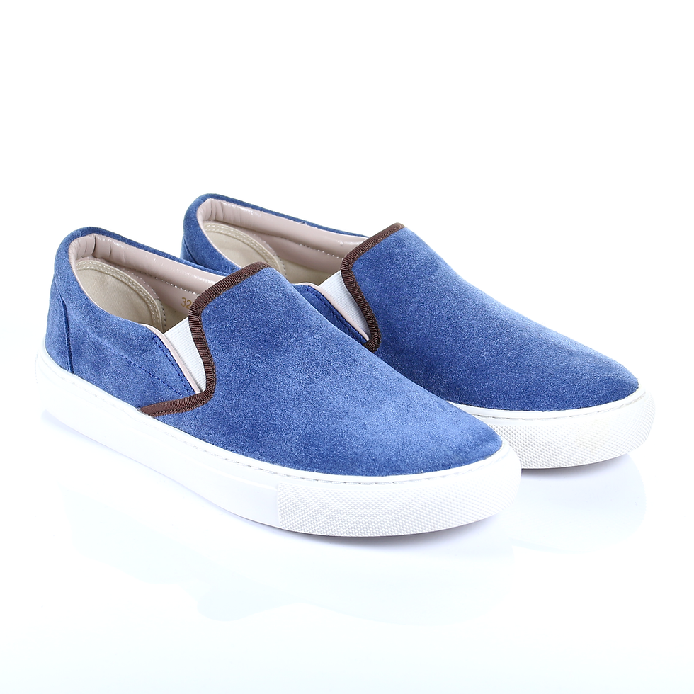 Just added - Suede Slip on Sneaker (Light Blue)