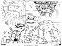 Mutant Mayhem Coloring page #2
