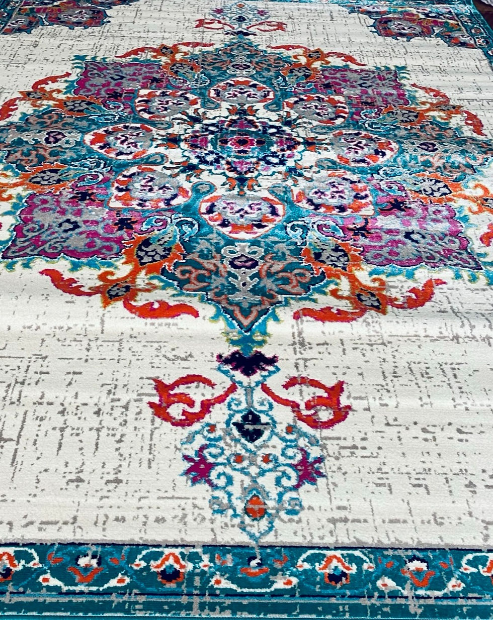 Thumbnail: Modern Color Traditional Area Rugs Blue