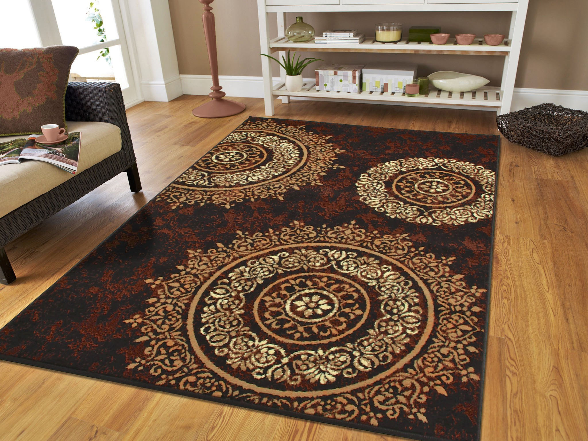 Modern Brown Area Rugs
