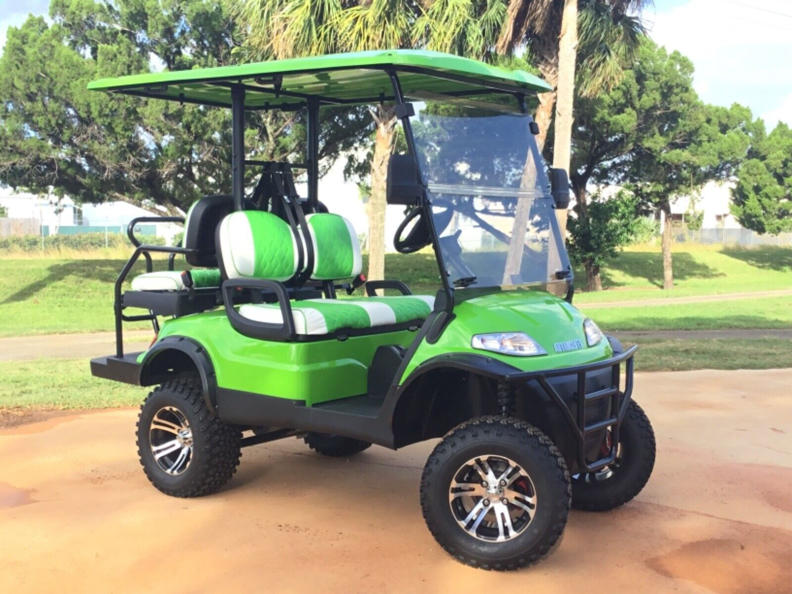 Advanced EV 6 Seater Golf Cart 4 Seater Green
