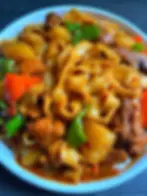 大盘鸡裤带面