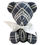 Thumbnail: Hand Made Embroidered Check Denim Teddy Bear - Size S