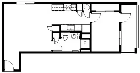 "Juniper" 1 bedroom 610 square feet