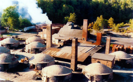 A 1988-1991 photo taken from the grain-elevator across from plant