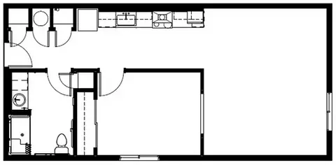 "Sycamore" 1 bedroom 741 square feet