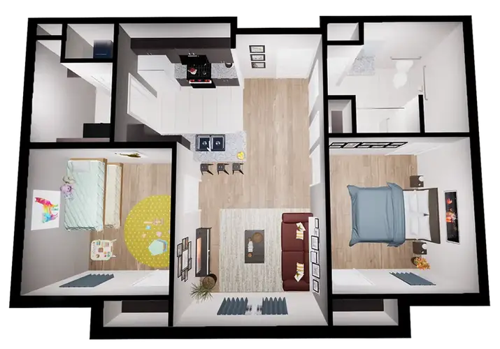 Coweta II 2 bedroom accessible apartment