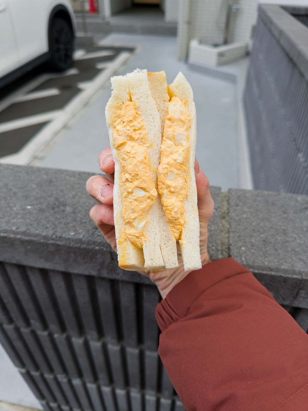 Popo egg salad sando