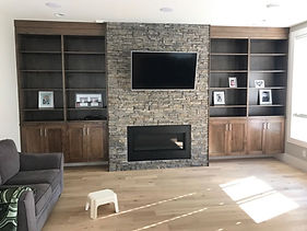 custom fireplace cabinets