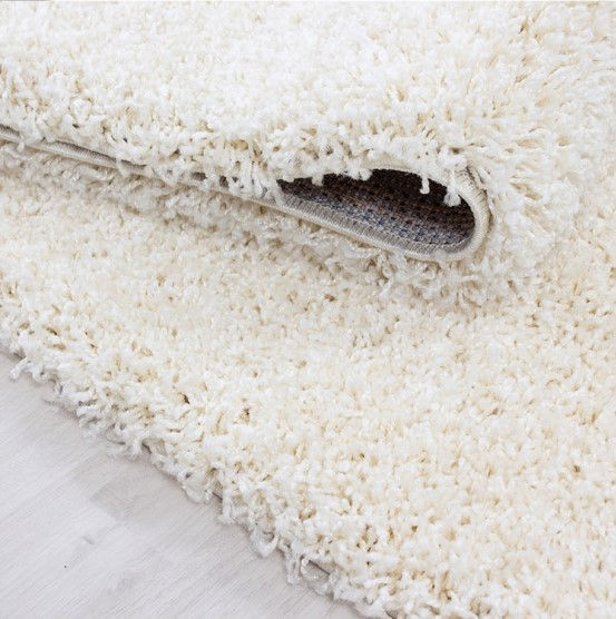 Thumbnail: Cream, Soft Plush, Modern Woven, Shaggy Rug for Living Room, Bedroom, Kitchen