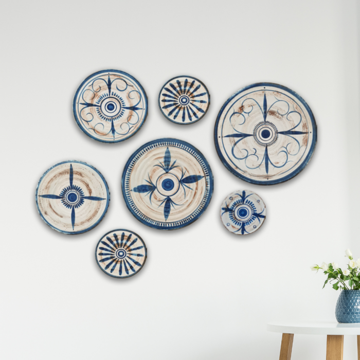 Thumbnail: Natural Decorative Handmade Ceramic Wall Plate Bluemood
