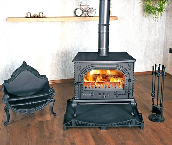 Elegant Cast Iron Fireplace - RIPON - 15 kW Heating Power -Wood Burning  Stove | MoodonlineCommunity