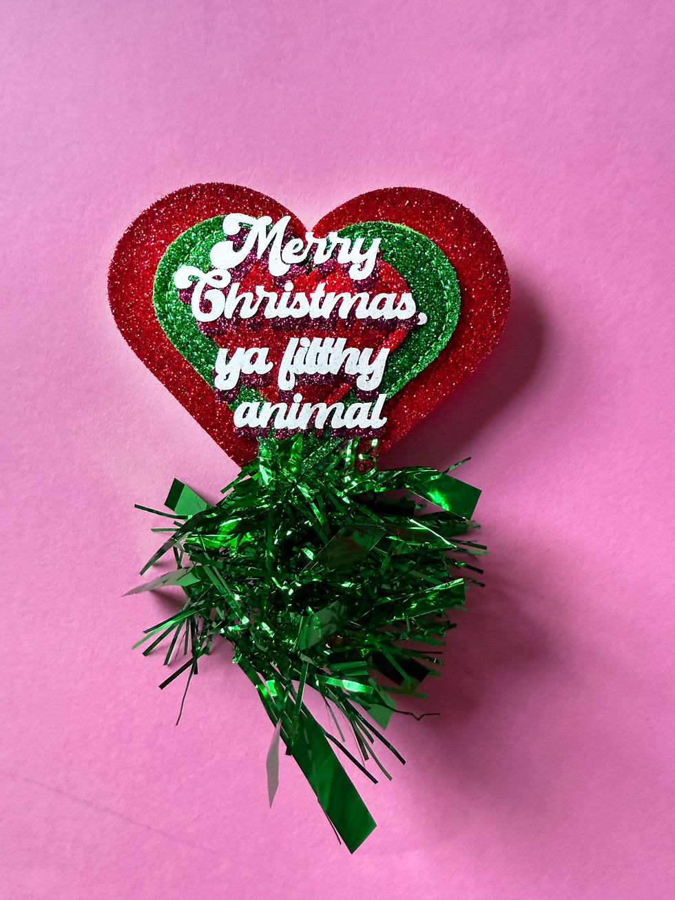 Thumbnail: Ya Filthy Animal Home Alone The Movie Sparkle Heart Badge / Brooch