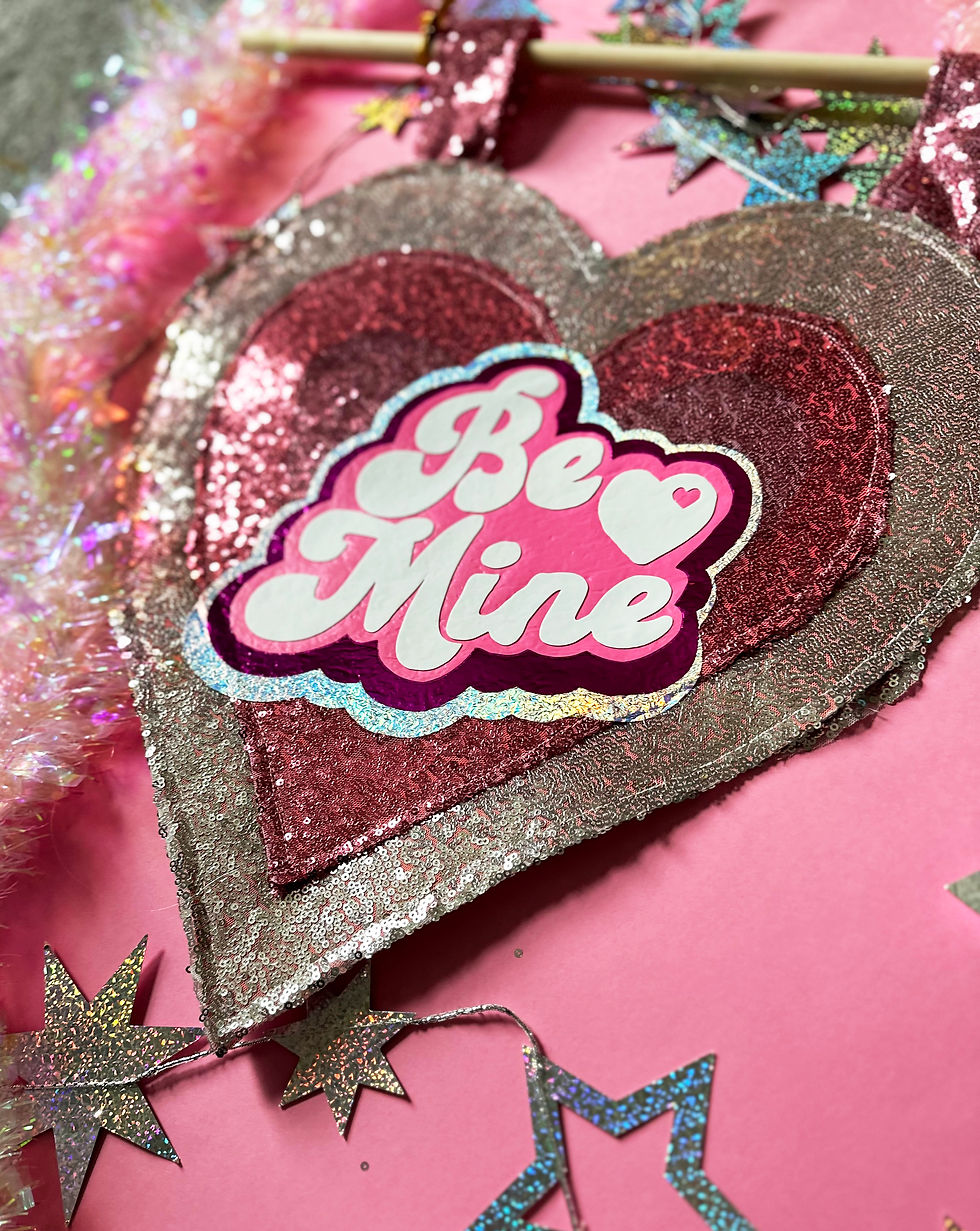Thumbnail: Be Mine Sequin Wall Hanging
