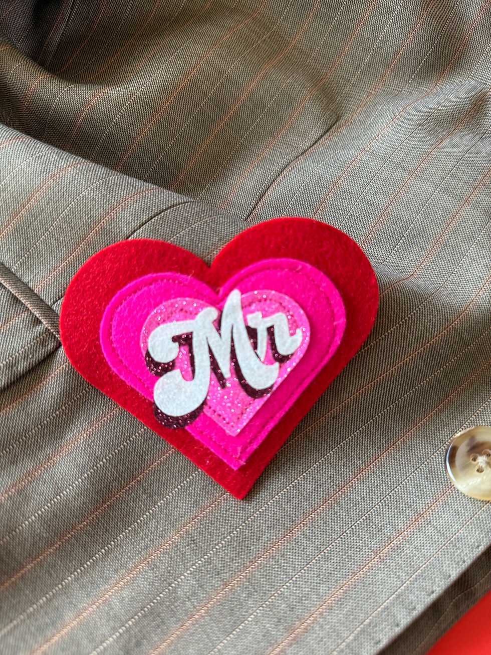 Thumbnail: Mr & Mrs Badges -  Wedding Pin Badges - Wedding Reception.