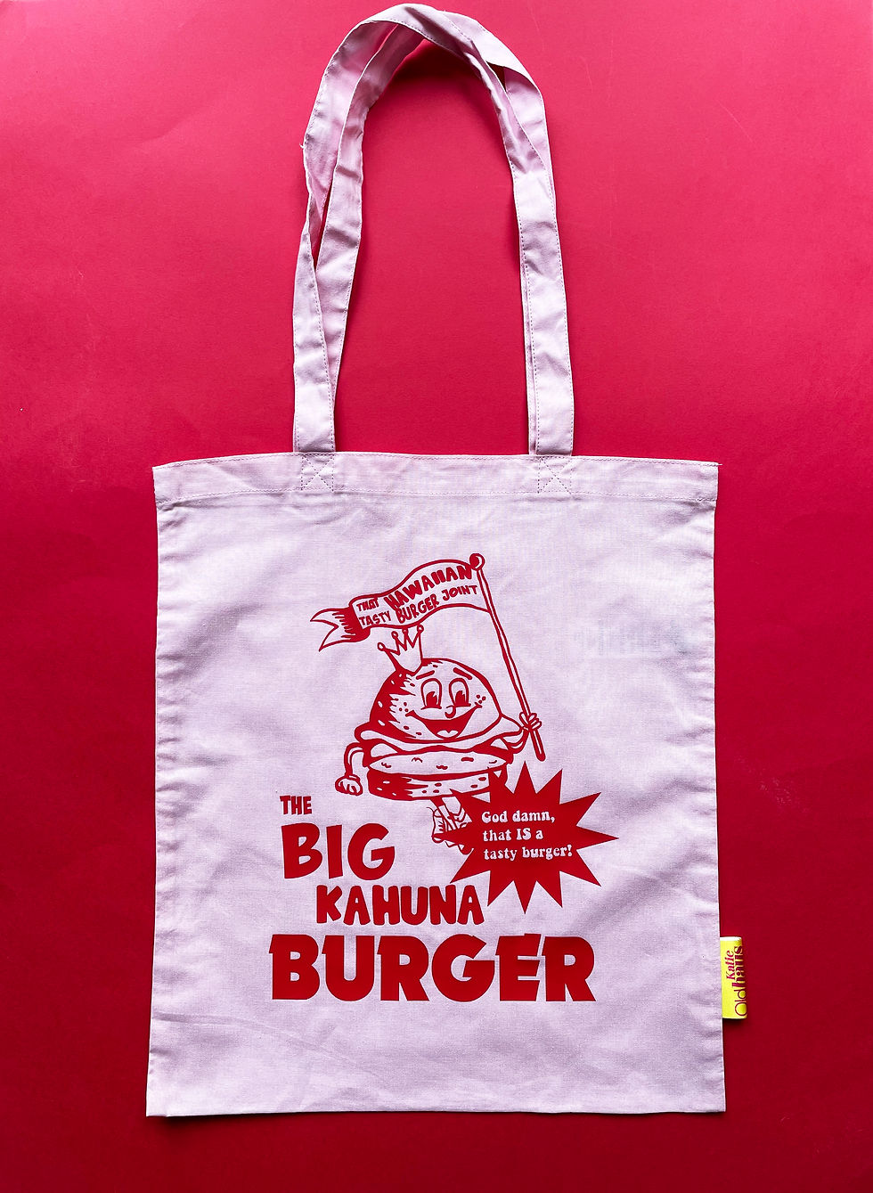 Thumbnail: Big Kahuna Burger Printed Organic Tote Bag