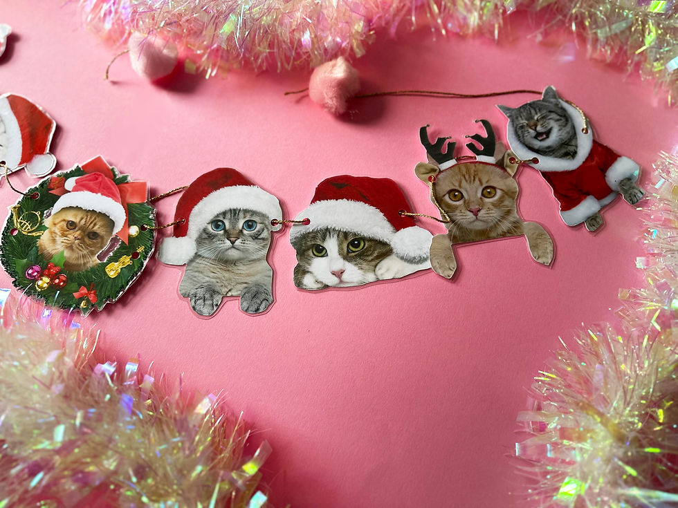 Thumbnail: Christmas Cat Bunting
