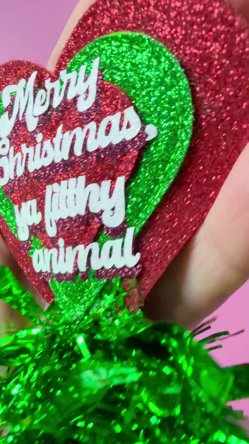 Thumbnail: Ya Filthy Animal Home Alone The Movie Sparkle Heart Badge / Brooch