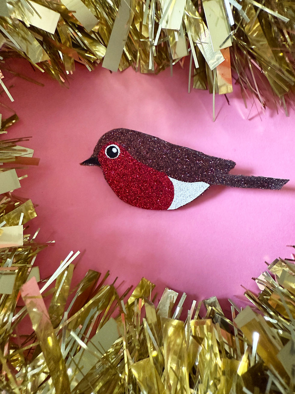 Thumbnail: Personalised Robin Remembrance Badge | Custom Memorial Pin for Loved One