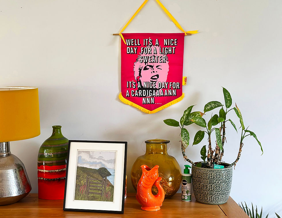 Thumbnail: Billy Idol Inspired Winter Meme Wall Hanging