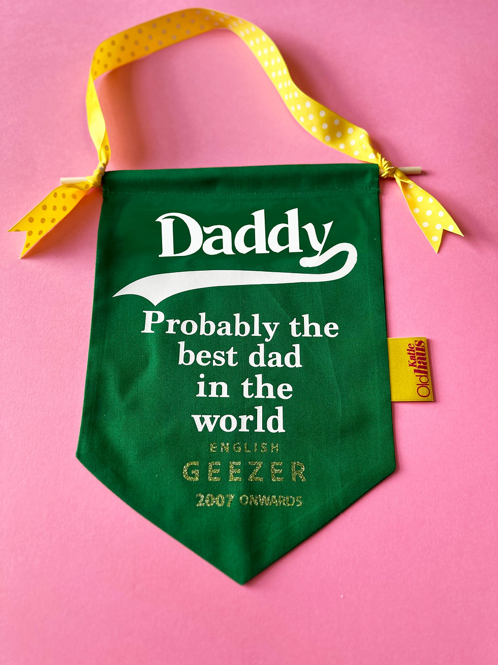 Thumbnail: Fathers Day Gift Carlsberg Wall banner personalised with name and year of birth