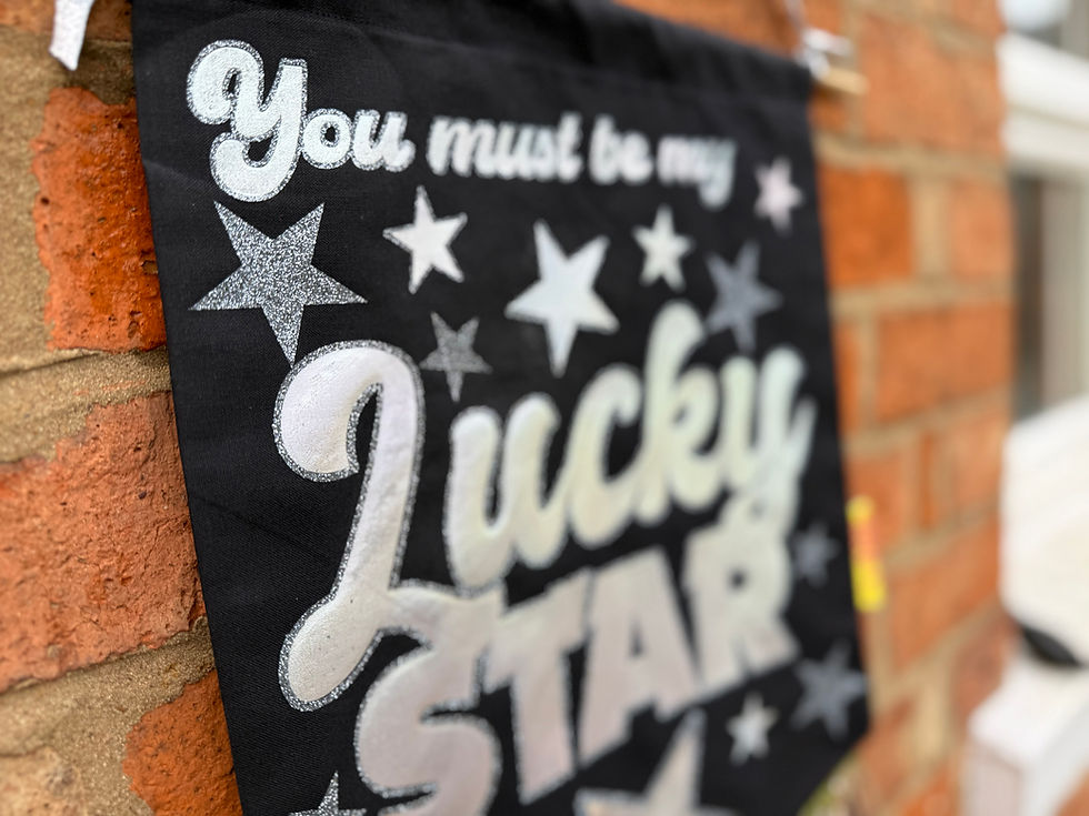 Thumbnail: Lucky Star Madonna Holographic Black Wall Hanging