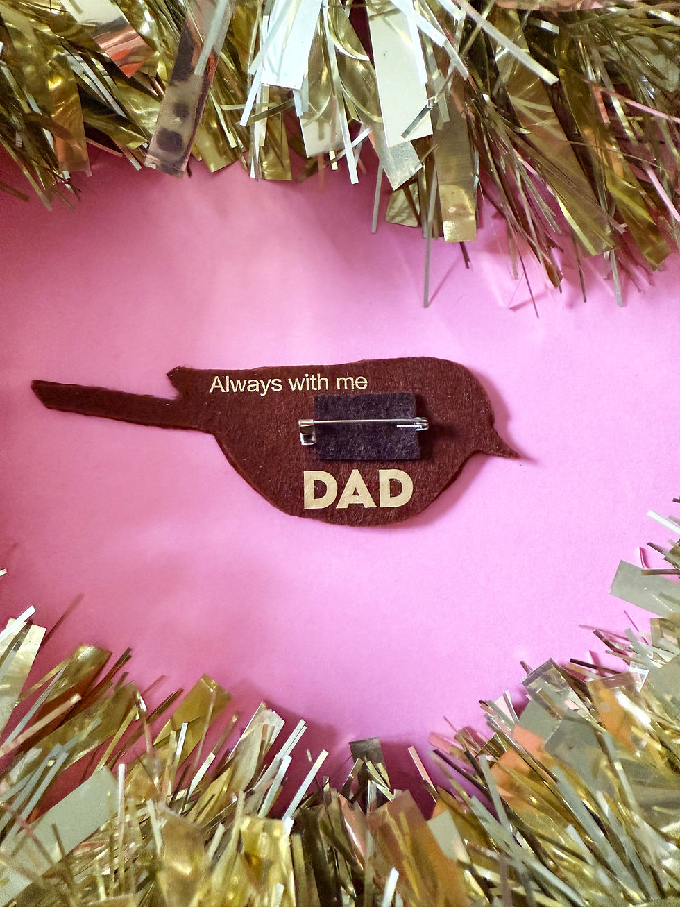 Thumbnail: Personalised Robin Remembrance Badge | Custom Memorial Pin for Loved One
