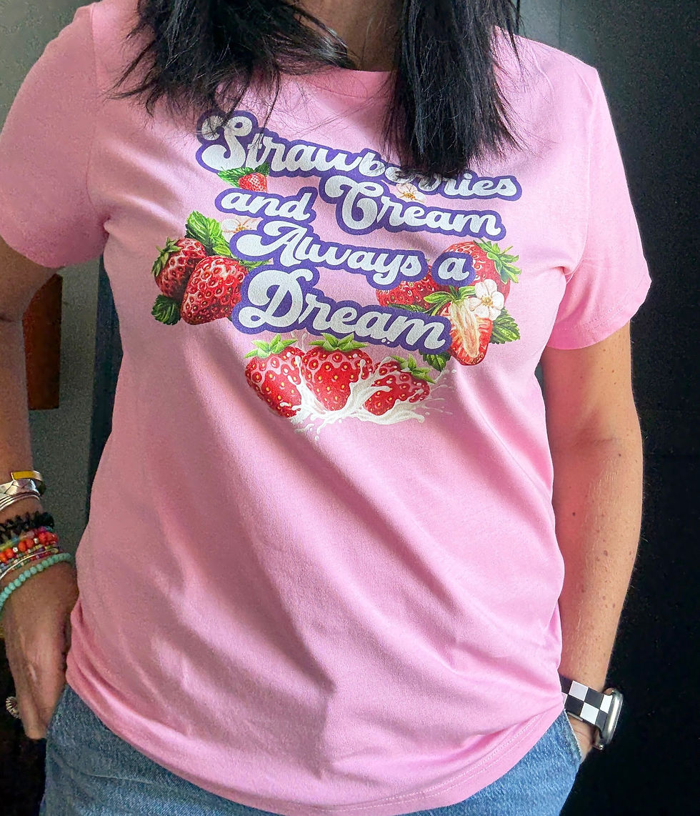 Thumbnail: Strawberries and Cream Summer T shirt