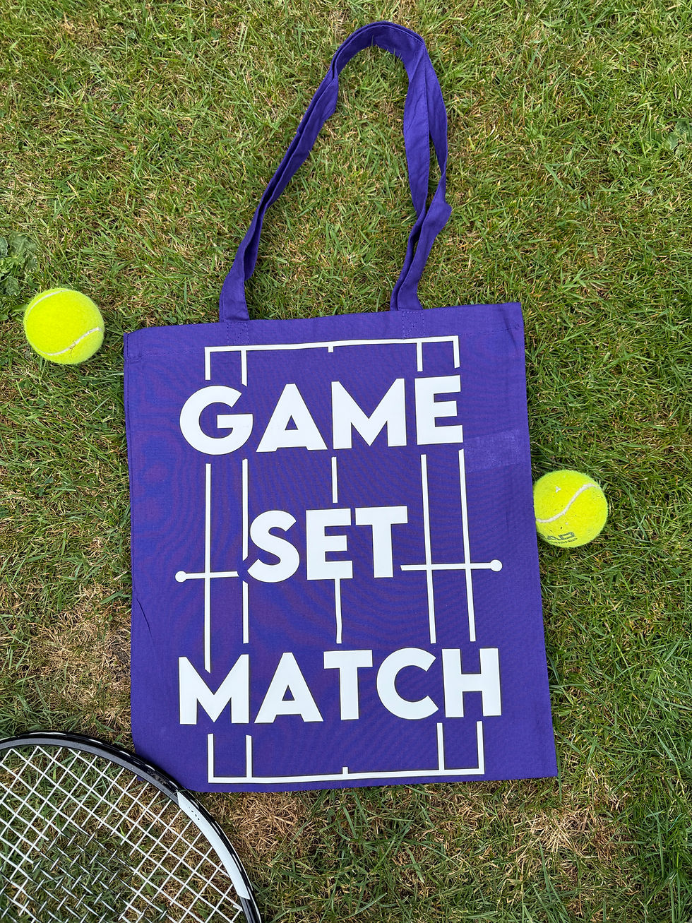 Thumbnail: Game Set Match Tennis Court Gift Tote Bag