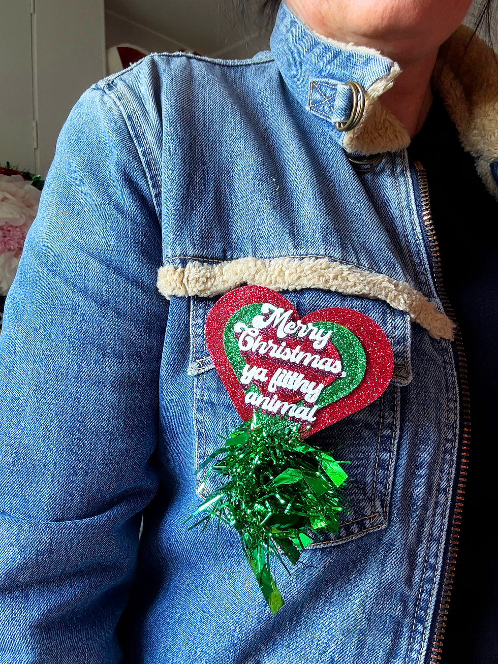 Thumbnail: Ya Filthy Animal Home Alone The Movie Sparkle Heart Badge / Brooch