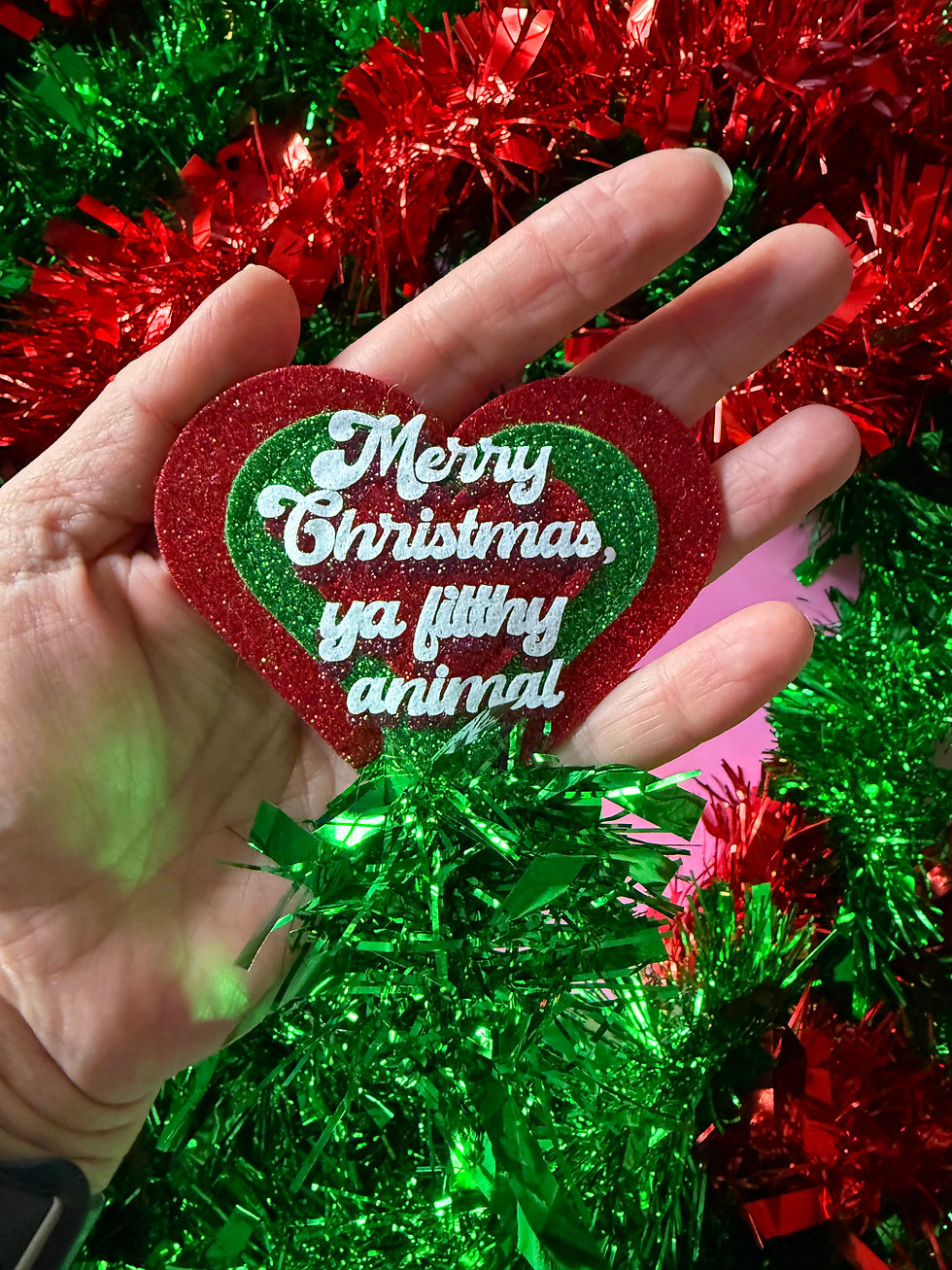 Ya Filthy Animal Home Alone The Movie Sparkle Heart Badge / Brooch