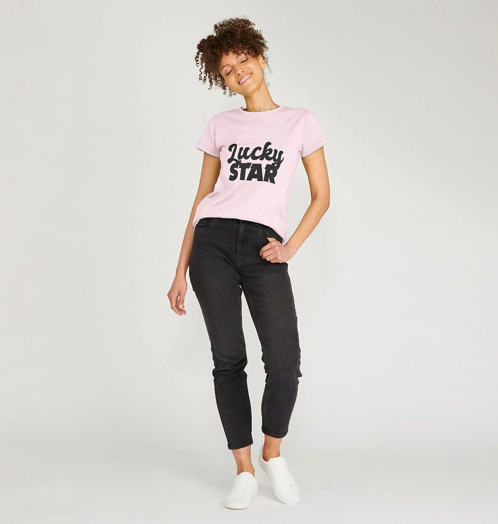 Thumbnail: Lucky Star Madonnas T shirt Black Print